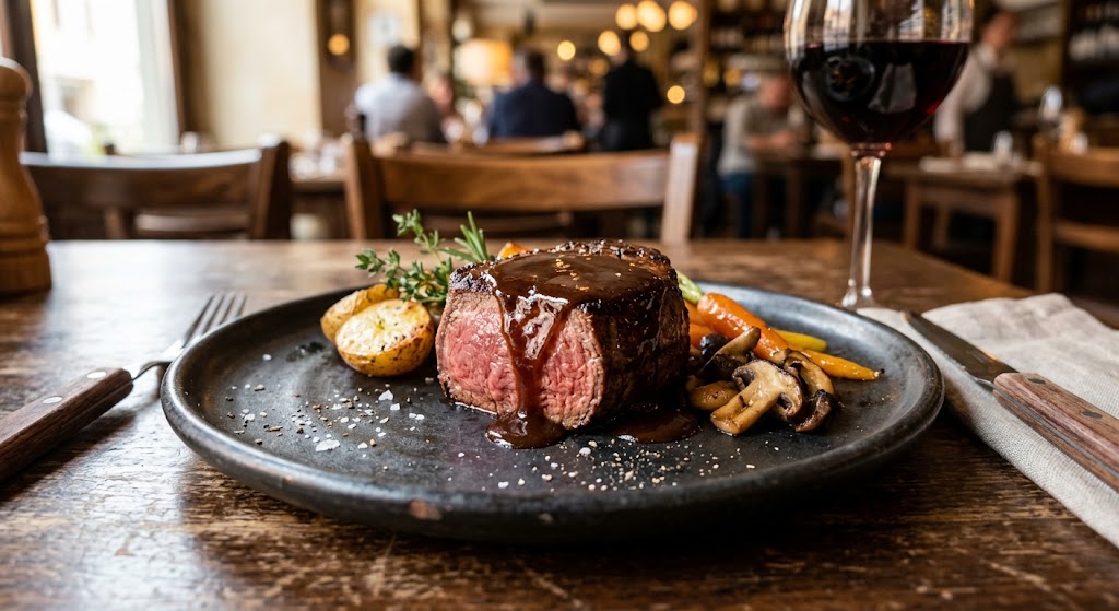 Riduzione gourmet all'amaro artigianale per piatti di carne salati.