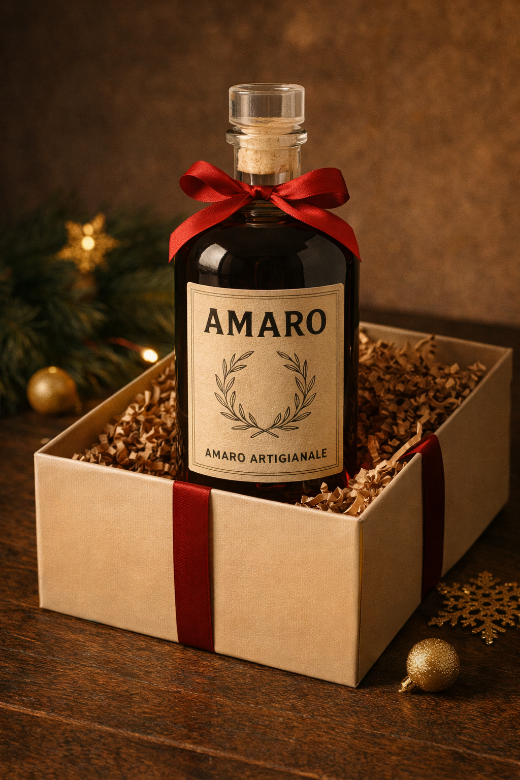 Amaro artigianale come regalo gastronomico Made in Italy